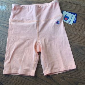 Champion peach biker shorts XS